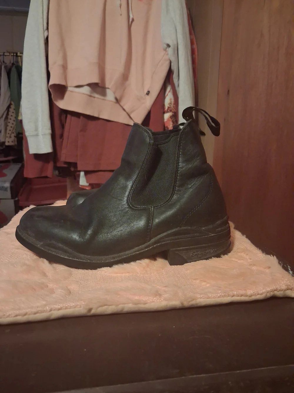Black And Brown Paddock Boots - Classic Slip-On.